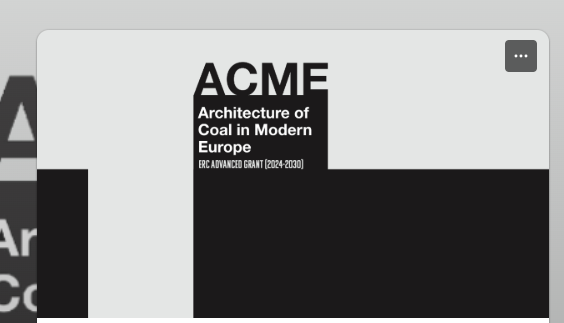 CfP: DARK MATTER — Revisiting the Architecture of Coal in Post-War Europe (Dublin, 5–6 November 2026)