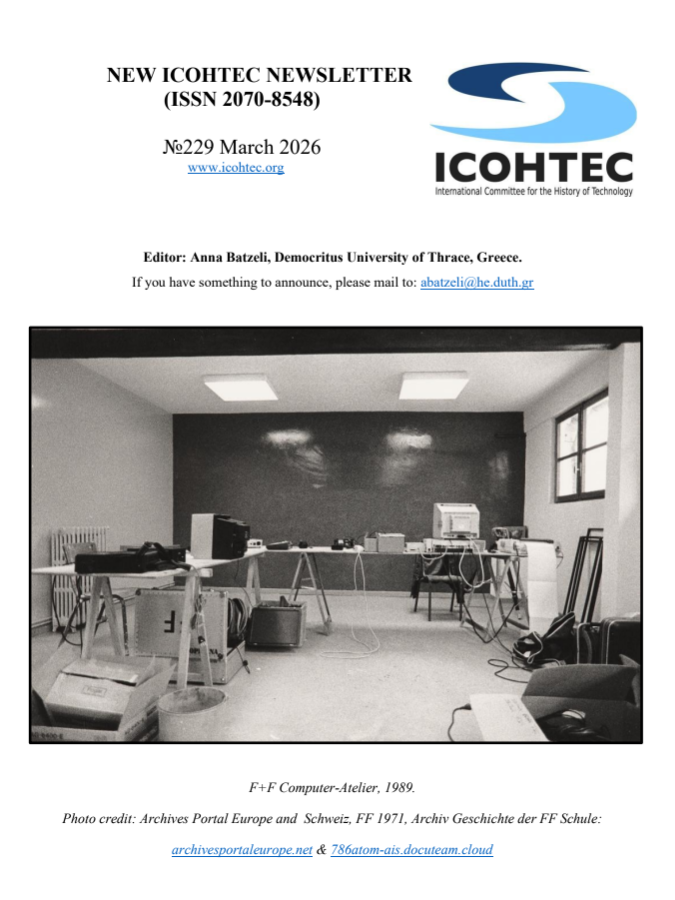 ICOHTEC Newsletter No. 229 (March 2026) is now online